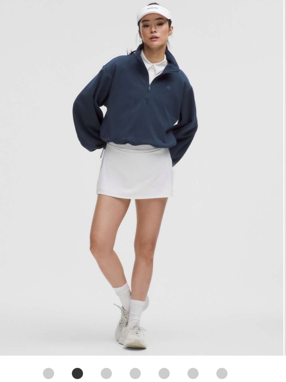 lululemon🍋Cotton Terry Tennis Half Zip XL True Navy NWT